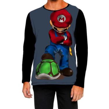 Imagem de Camiseta Manga Longa Ads Super Mario Luigi Mario boss 9 - Fabriqueta, 