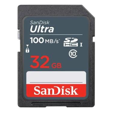 Imagem de Cartão SD Sandisk Ultra 32GB Class 10 100 MB/s SDHC UHS-I