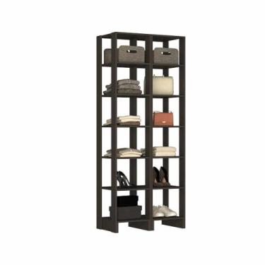 Imagem de Closet com 12 Prateleiras EY104-104 Linha Yes Emovell, Grafite Intenso