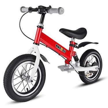 Imagem de Bicicleta de equilíbrio 2 em 1, o uso duplo de uma bicicleta de equilíbrio infantil e bicicleta infantil, 12 14 polegadas para 2-6 anos de idade, com amortecedores, para-lamas, pedais, rodas