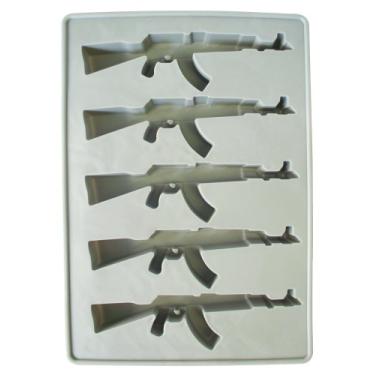 Imagem de Southern Homewares Bandeja de Cubos de Gelo para Arma Ak-47 - Engraçado, Armas de Fogo, Pai, Militar, Elefante Branco, Novidade, Presente de Mordaça