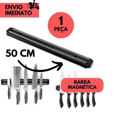 Imagem de Barra Magnética 50 CM Porta Facas Ferramentas Organizador Utensílios I