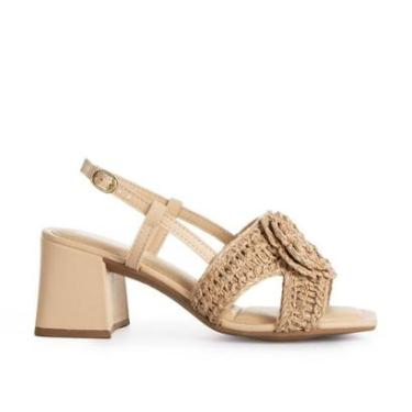 Imagem de Sandália Tanara de Salto Bloco T8638-Feminino