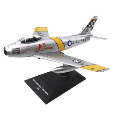 Imagem de Miniatura Avião American North F86 Sabre 1/72 Metal - MOTOR CITY CLASS