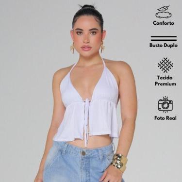 Imagem de Blusa Batinha Feminina Boho Bata Fesquinha Cropped Verão - NoBrand, Br