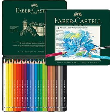Imagem de A&G Estojo Lápis Aqua A. Durer, Faber-Castell, Mulicor, 24 Cores, Faber-Castell, 117524, Mulicor, 24 Cores