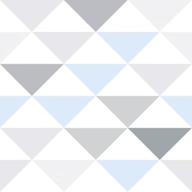 Imagem de Papel De Parede 3m Adesivo Triângulos Quarto Azul