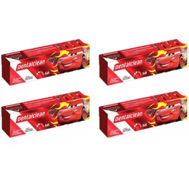 Imagem de 4x GEL DENTAL INFANTIL CARROS - MORANGO - 50G - DENTALCLEAN
