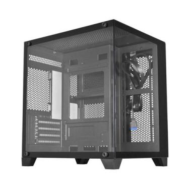 Imagem de Gabinete Gamer K-mex Aquario Cg-0405 Preto Micro Atx Com Fan