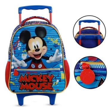 Imagem de Mochila De Rodinhas Escolar Infantil Mickey Mouse Disney - Xeryus Imp.