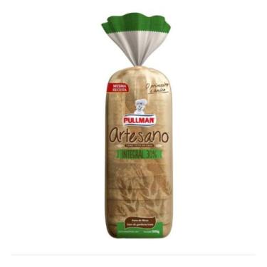 Imagem de Pão De Forma Artesano Integral Pullman 500g Kit 3 Unidades
