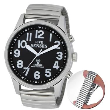 Imagem de Relógio falante tamanho jumbo atômico inglês (43 mm) com despertador alto para deficientes visuais, idosos ou cegos por 5 sentidos 1523