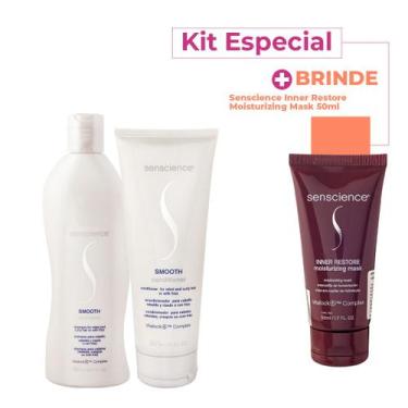 Imagem de Kit Senscience Smooth Inner Restore Duo Máscara (3 produtos)