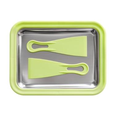 Imagem de SiaBiced Máquina de iogurtes da fabricante de placas de sorvete DIY Placa de sorvete portátil para iogurte Sirt serve caseiro Creme laminado, Verde