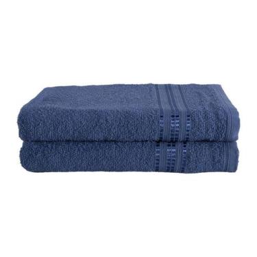 Imagem de Kit 02 Toalhas de Banho Felpuda 100% Algodao Hipoalergenica  Linea - D