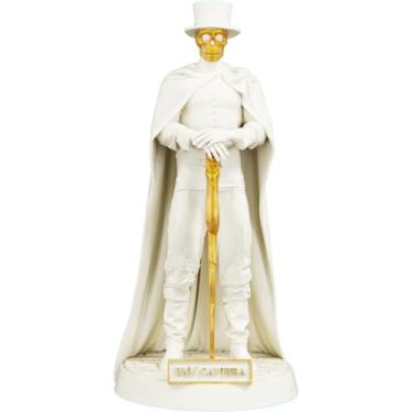 Imagem de Estátua Exu Caveira Imagem Umbanda Candomblé (Cor Mármore Dourado)