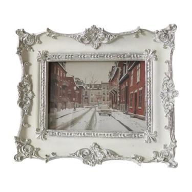 Imagem de Wswqop FOTO FOOD RESINA PENOS Exibir moldura Retângulo Decoração de casa Pintura Frame Arte Sala de estar ornamentada quadro de imagem Europeu, Branco
