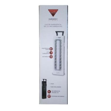 Imagem de 5x Luminária Luz de Emergência Led 3w Recarregável Potente - MBLED