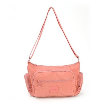 Imagem de Bolsa Carteiro Pkt Moda Crinkle Up4you Rose - Unico Rose