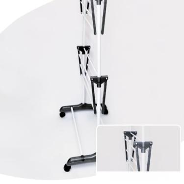 Imagem de Varal De Chão Roupa Calcinha Grade 3 Andares Dobrável Portátil(Preto)