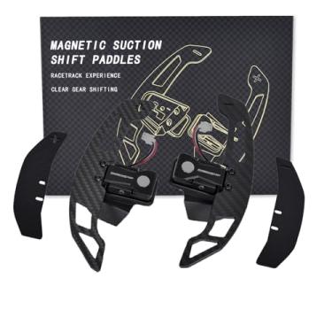 Imagem de EASSAFEX Alavanca De Troca Marchas Magnética No Volante Para Volkswagen Golf 8 Gti/R 2021-2024, Extensão Câmbio Em Fibra Carbono, Acessórios Decoração Interiores