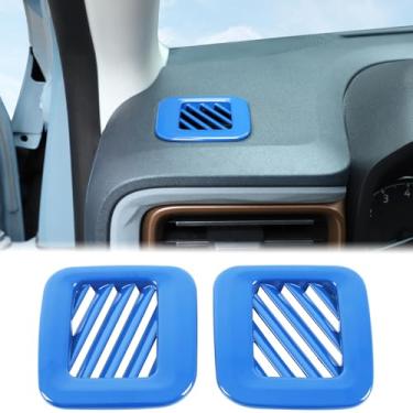 Imagem de Aunginsy Acabamento da tampa da saída do ar condicionado lateral do painel compatível com Ford Maverick 2022 2023 2024 2025 console central de carro A/C moldura de saída de vento painel decoração de