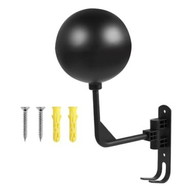 Imagem de QccHieUs Suporte de capacete com gancho duplo, cabide de capacete, 180 ° Rack de capacete montado na parede rotativo de 180 °