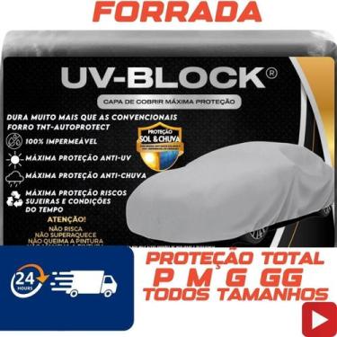 Imagem de Capa Cobrir Carro Forrada Cruze Impermeável Uv-Block