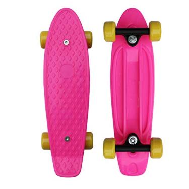 Imagem de SK8MEMO Mini skate de 43 x 12 cm, mini cruiser para iniciantes..