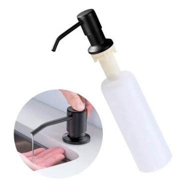Imagem de Dosador De Detergente Dispenser Para Cuba Inox Embutir Preto - Revomax