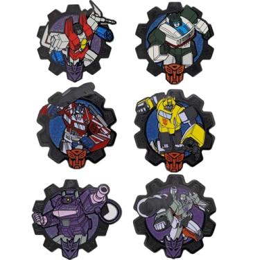 Imagem de Transformers Mystery Enamel Pin Blind Box Series, BumbleBee, Megatron, Optimus Prime, Jazz, Shockwave ou Starscream, One Size, Metal, Sem Pedra Preciosa