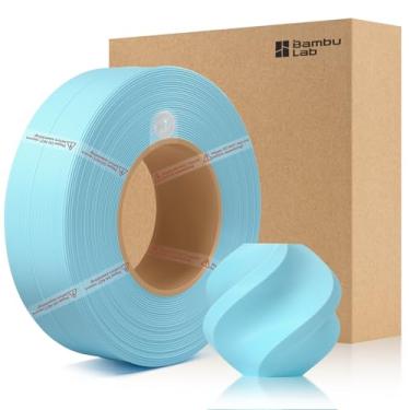 Imagem de 3DTOOLS Refil de filamento fosco PLA de bambu de 1,75 mm, alta dureza, alta velocidade e fácil impressão, ecológico com RFID para Bambu Lab A1, A1MINI, X1, P1 AMS 1KG +/- 0,03 mm (sem carretel) azul