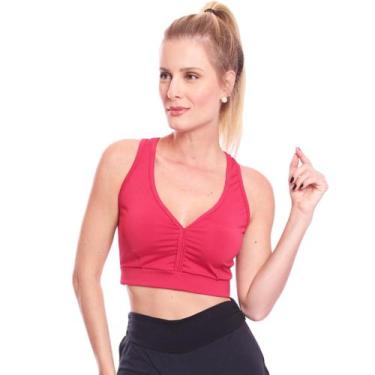 Imagem de Top Feminino Academia Treino Alta Sustentação Fitness - Brás e Cia, GG