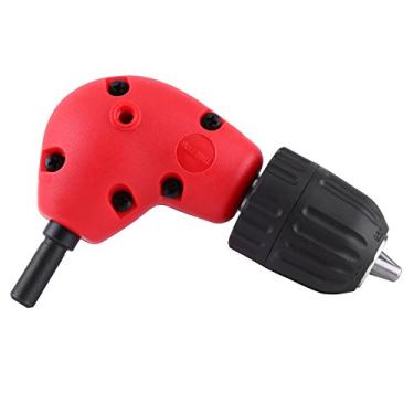 Imagem de Acessório de Broca de ângulo Reto, Adaptador de Perfuração Elétrico 90 Graus Com Mandril Sem Chave Redondo de 9,5 Mm, Compacto e Portátil para Espaços Apertados, Aceita Bits de