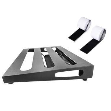 Imagem de YIJU Pedal de guitarra, pedal de baixo, suporte de efeitos de substituição multifuncional antiderrapante para acessórios de instrumentos musicais, M