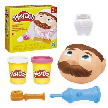 Imagem de Playdoh Massa Modelar Mini Kit Brincando de Dentista - Hasbro