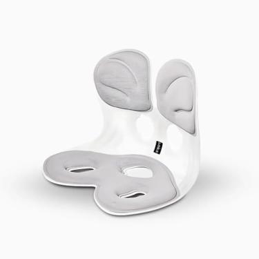 Imagem de Almofada de Apoio Lombar Cadeira Ergonômica e Anatômica Correção de Coluna G - CINZA