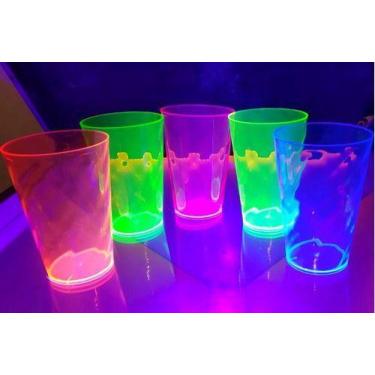 Imagem de 60 Copos Caldereta Twister Neon 500ml Sem Personalização - G12 COPOS, 