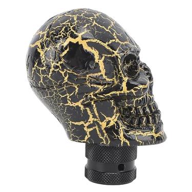 Imagem de ZJchao Botão de Mudança de Marcha, Transmissão de Carros de Resina de Resina de Crânio, Alça de Vara Com Engrenagem de Troca de Câmbio para Parafuso de Parafuso Adaptador para a Maioria Dos Veículos