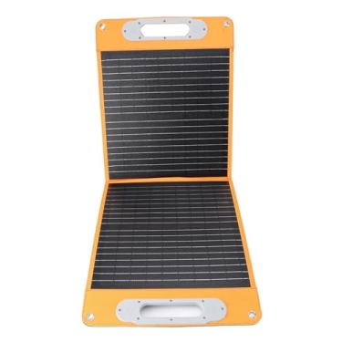 Imagem de Eujgoov Chargador de Painel Solar Dobrável de 60w para Laptop Telefone 12V, Carregador de Painel Solar Dobrável Portátil para Camping e Montanhismo