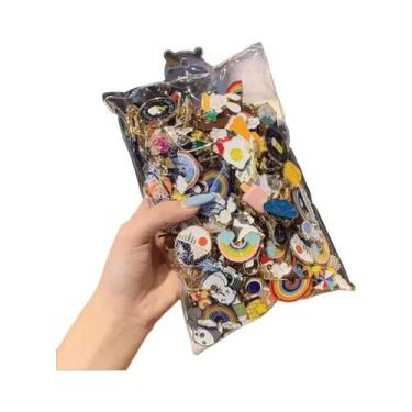 Imagem de Diversos Alfinetes De Esmalte 10-100 Peças Broches Plantas Animais Fru