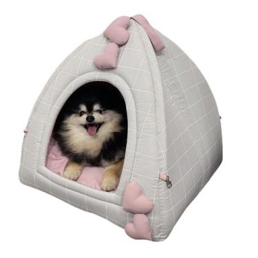 Imagem de Cama Toca Pet Grid Conforto Estilo Premium Cachorro Gato - Amour Pet, 