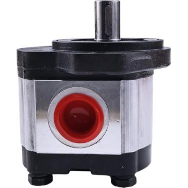 Imagem de Solarhome Bomba de engrenagem hidráulica 4-12 GPM reto eixo com chave de 3/10.2 cm, CID 0,97, bomba de engrenagem de fluido hidráulico SAE A-2 parafusos CCW flange de ferro fundido