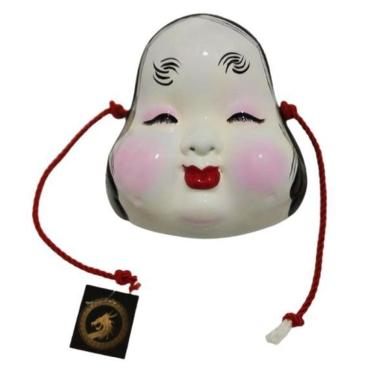 Imagem de Kit Máscara Japonesa Ornamento Okame, Okina, Tengú - 3 Peças