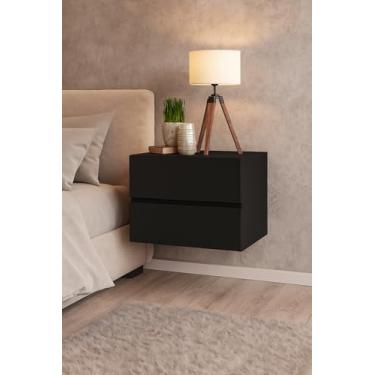 Imagem de Mesa Lateral Suspensa 45cm Minimalista Funcional Perfeita Para Quarto