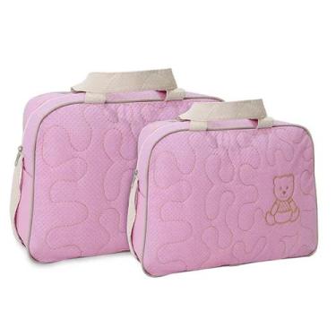 Imagem de Kit Bolsa Saída Maternidade Viagem 2 pçs Mave Baby, Rosa