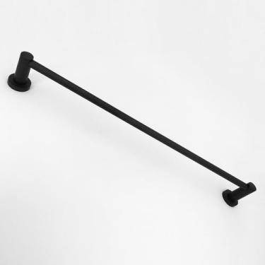 Imagem de Conjunto de acessórios para banheiro preto - Toalheiro, porta-papel, saboneteira com ganchos para roupão | 5 peças, barra de toalha