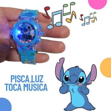 Imagem de Kit Relógio Infantil Digital Led Disney Pisca Luz Led colorida + Chave