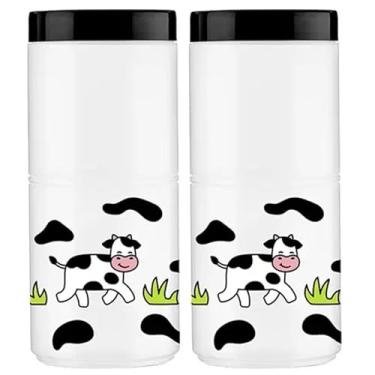 Imagem de Kit 2 Potes Porta Mantimentos Vaquinha 1650ml Multiuso Clássico Organizador Alimentos