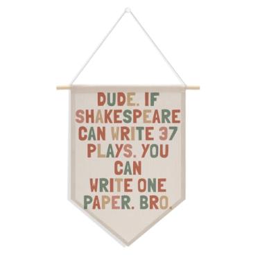 Imagem de Presentes para professores de inglês, tema retrô de sala de aula, faixa de parede para sala de aula, bandeira de canto de leitura, decoração de parede, decoração de sala de aula de professor